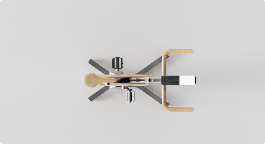 Luxury Indoor Bike Top View