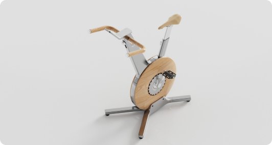 Luxury Indoor Bike Angled Front